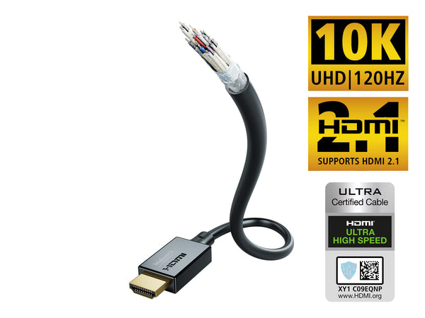 IN-AKUSTIK 10K Ultra High Speed HDMI Cable with Ethernet