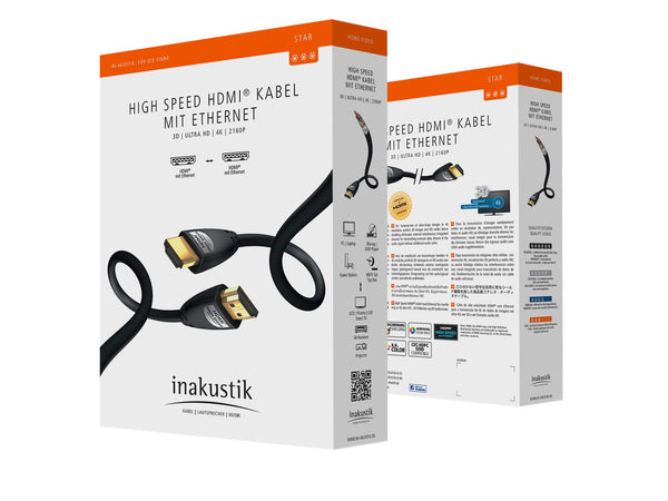 IN-AKUSTIK 4K High Speed HDMI Cable with Ethernet