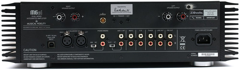 MUSICAL FIDELITY M6SI INTEGRATED AMPLIFIER – Bombay Audio