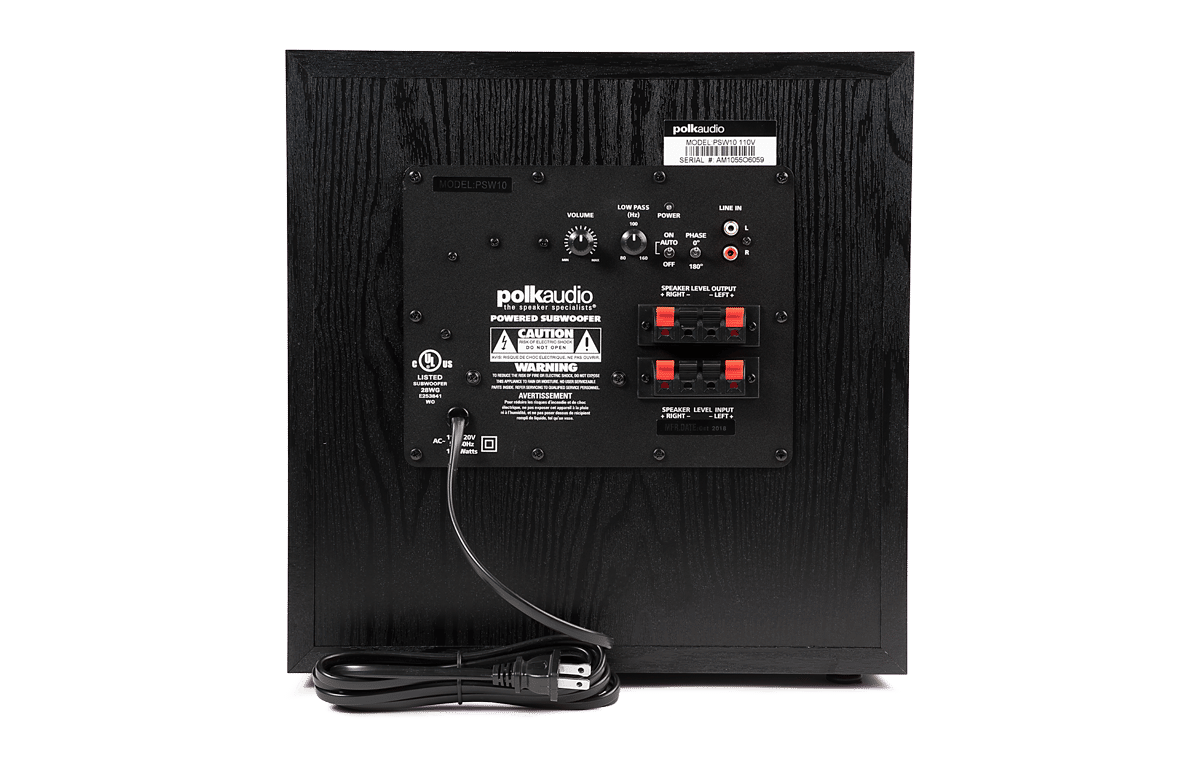 Polk Audio PSW 10 10INCH SUBWOOFER Bombay Audio